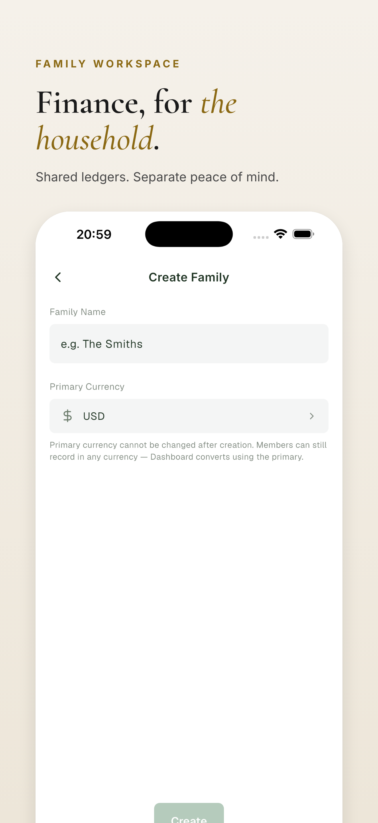Family — shared workspaces for couples
